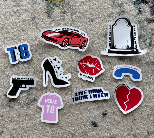Tate Mcrae Sticker Assortment